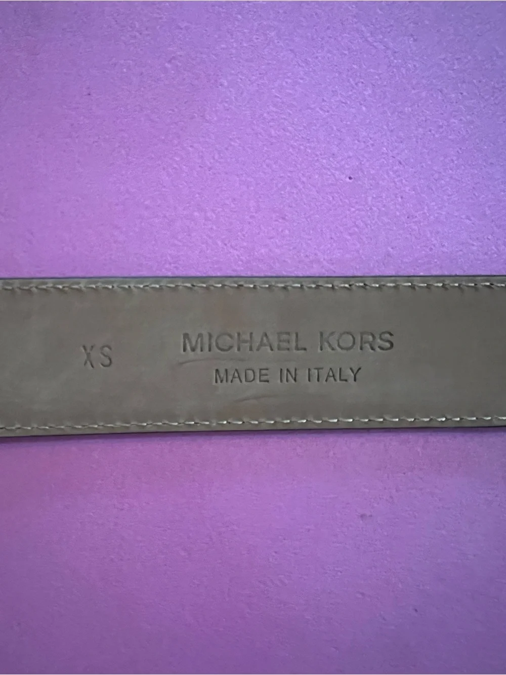 Michael Kors Black Leather Belt XS